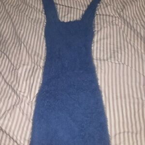 Blue Fuzzy Dress